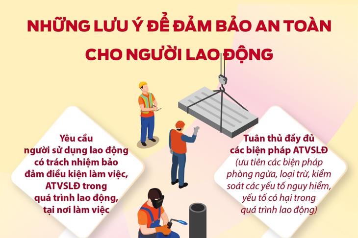 Những lưu ý để đảm bảo an toàn cho người lao động